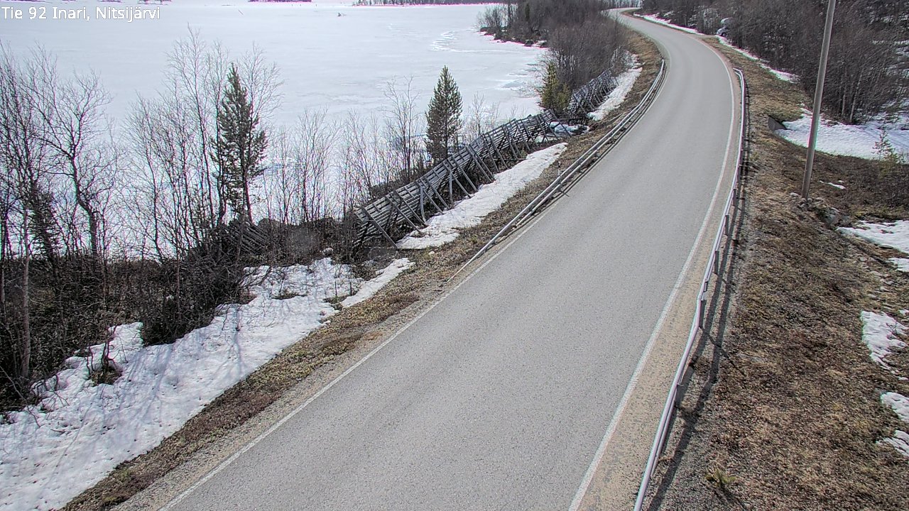 Weather Camera Image Road 92 Inari, Nitsijärvi, Inari, Lappi
