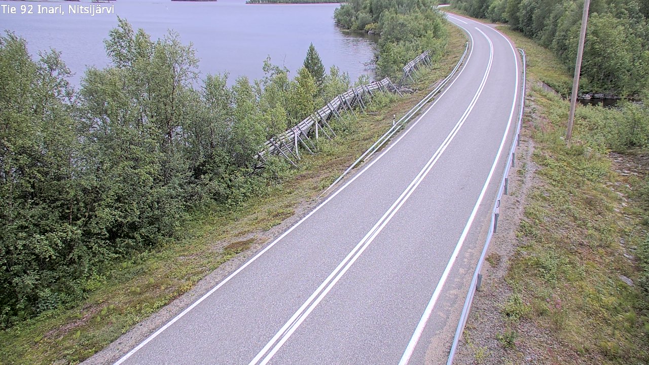 Kelikamerat Kuva Tie 92 Inari, Nitsijärvi, Inari, Lappi