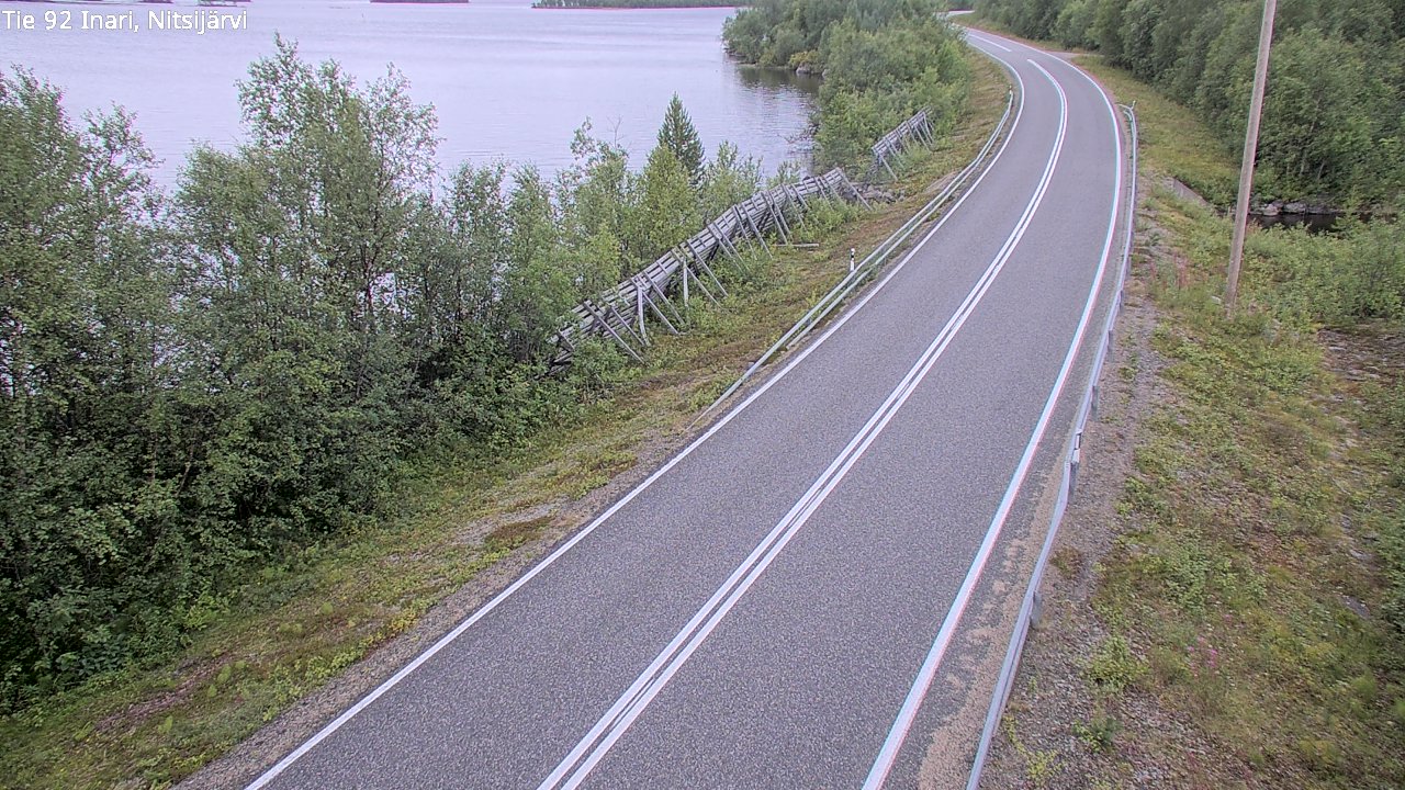 Weather Camera Image Road 92 Inari, Nitsijärvi, Inari, Lappi