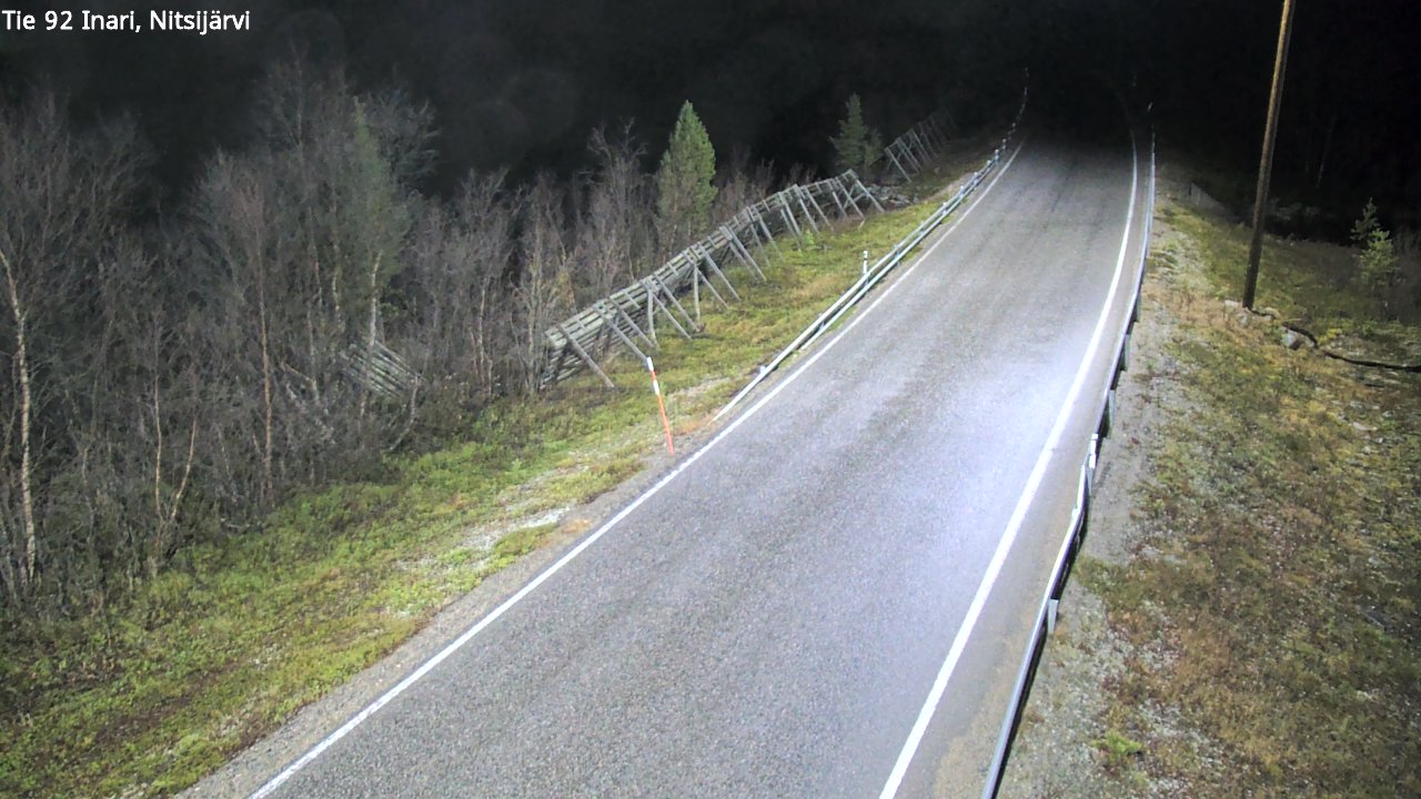 Kelikamerat Kuva Tie 92 Inari, Nitsijärvi, Inari, Lappi