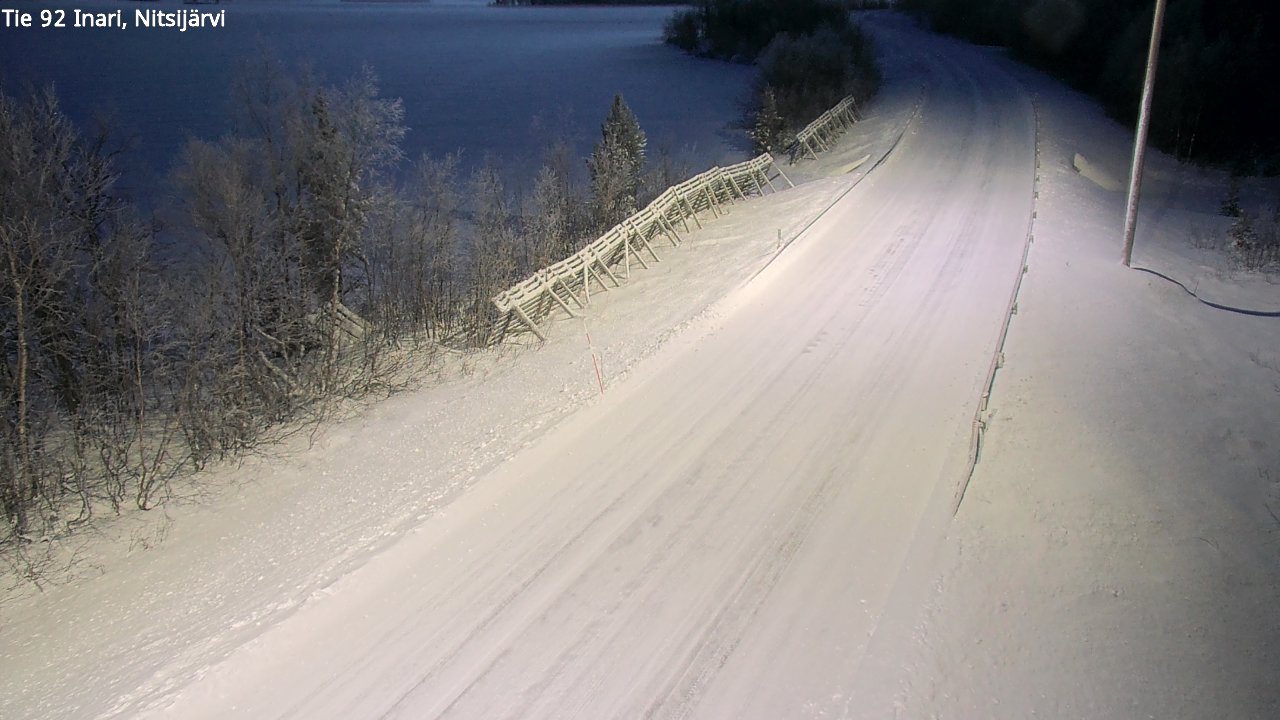 Weather Camera Image Road 92 Inari, Nitsijärvi, Inari, Lappi