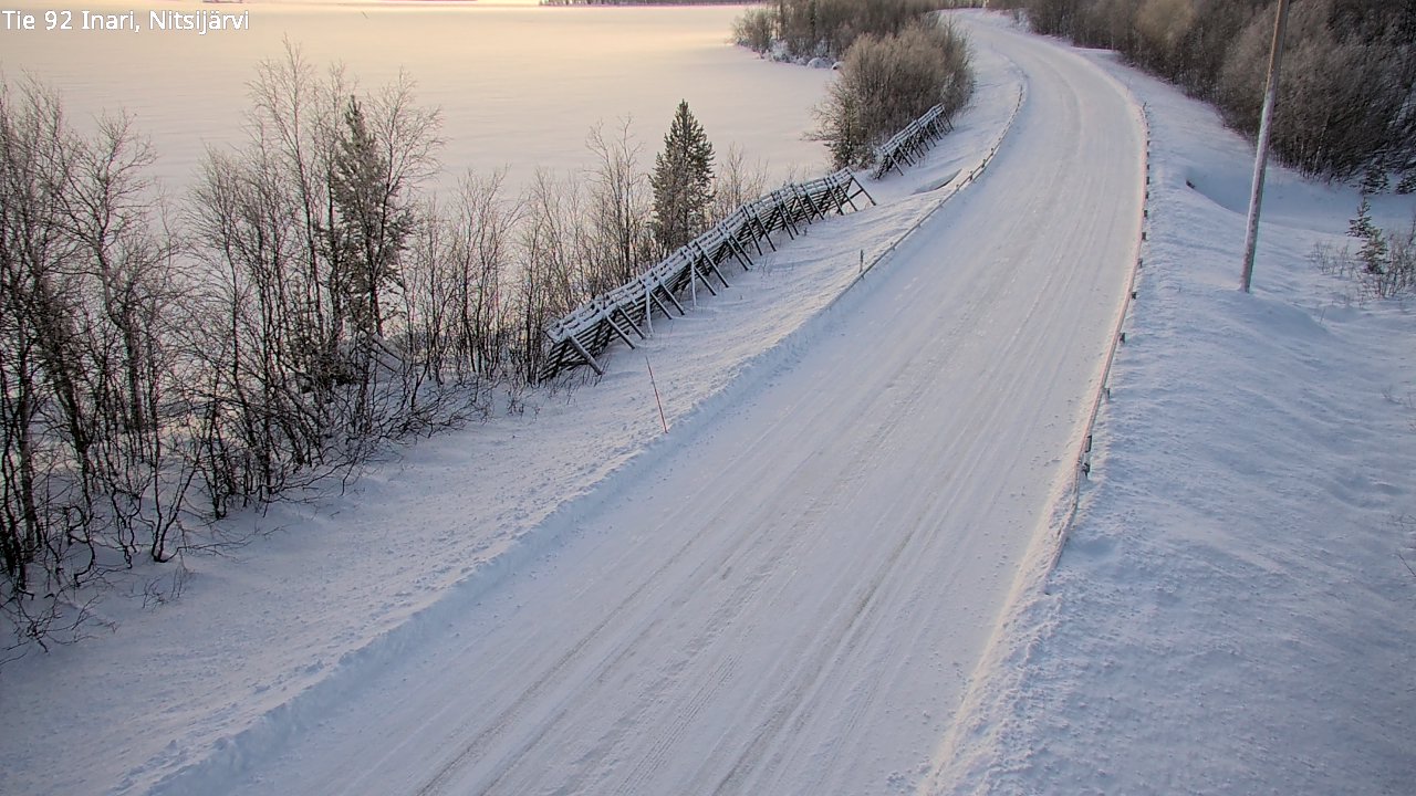 Weather Camera Image Road 92 Inari, Nitsijärvi, Inari, Lappi