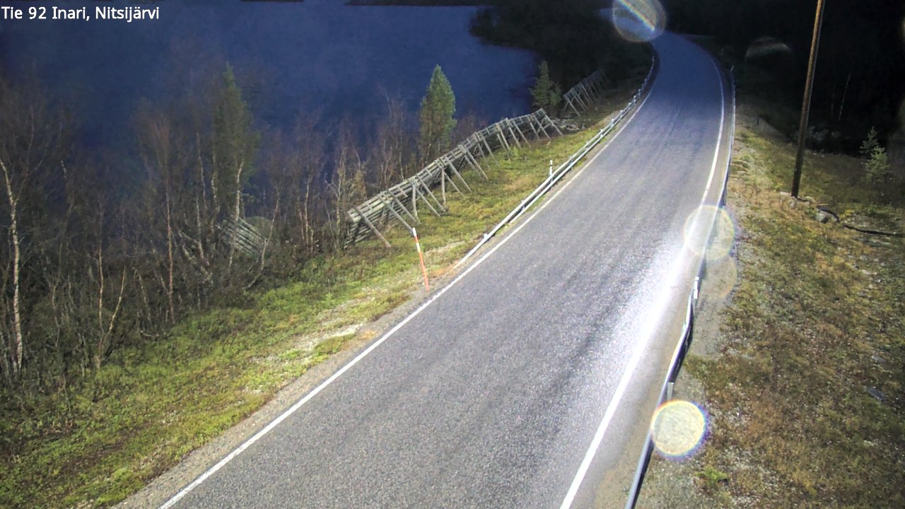 Kelikamerat Kuva Tie 92 Inari, Nitsijärvi, Inari, Lappi