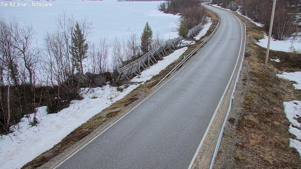 Weather Camera Image Road 92 Inari, Nitsijärvi, Inari, Lappi