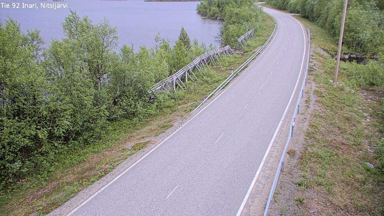 Kelikamerat Kuva Tie 92 Inari, Nitsijärvi, Inari, Lappi