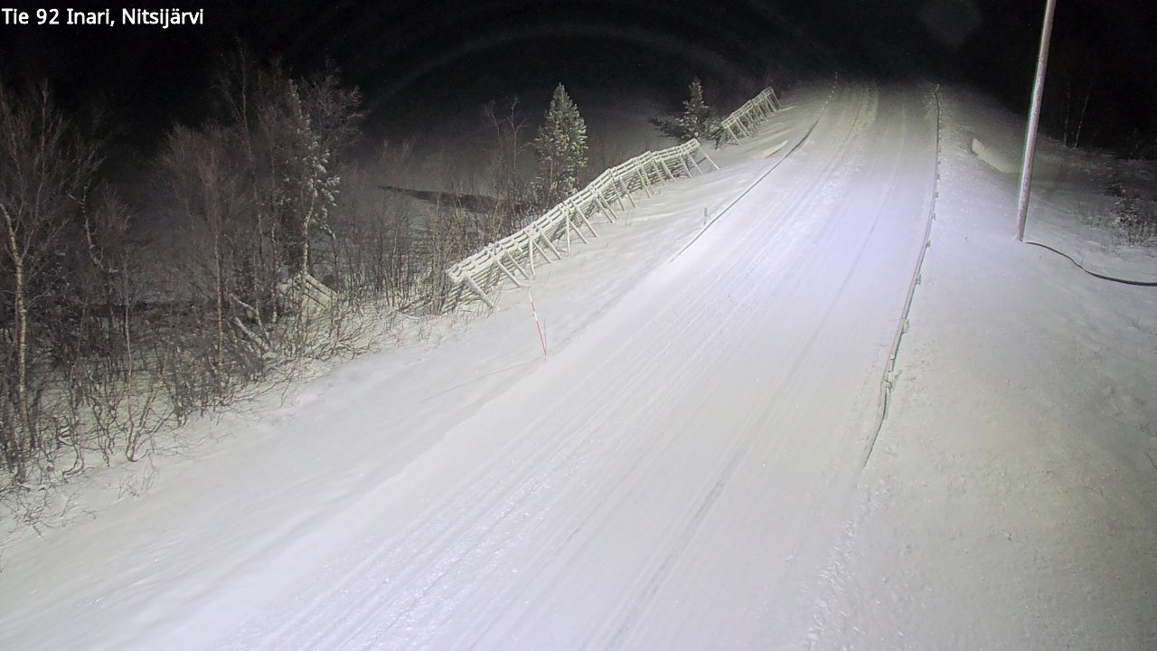 Weather Camera Image Road 92 Inari, Nitsijärvi, Inari, Lappi