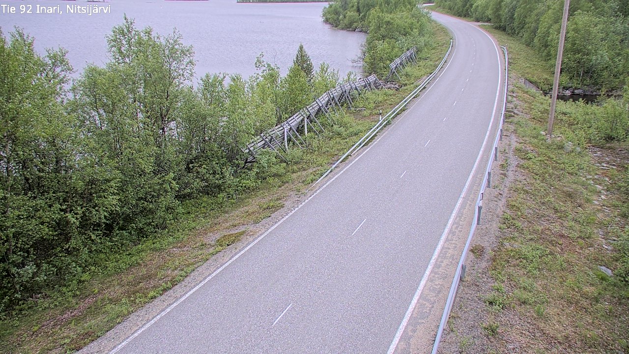 Kelikamerat Kuva Tie 92 Inari, Nitsijärvi, Inari, Lappi