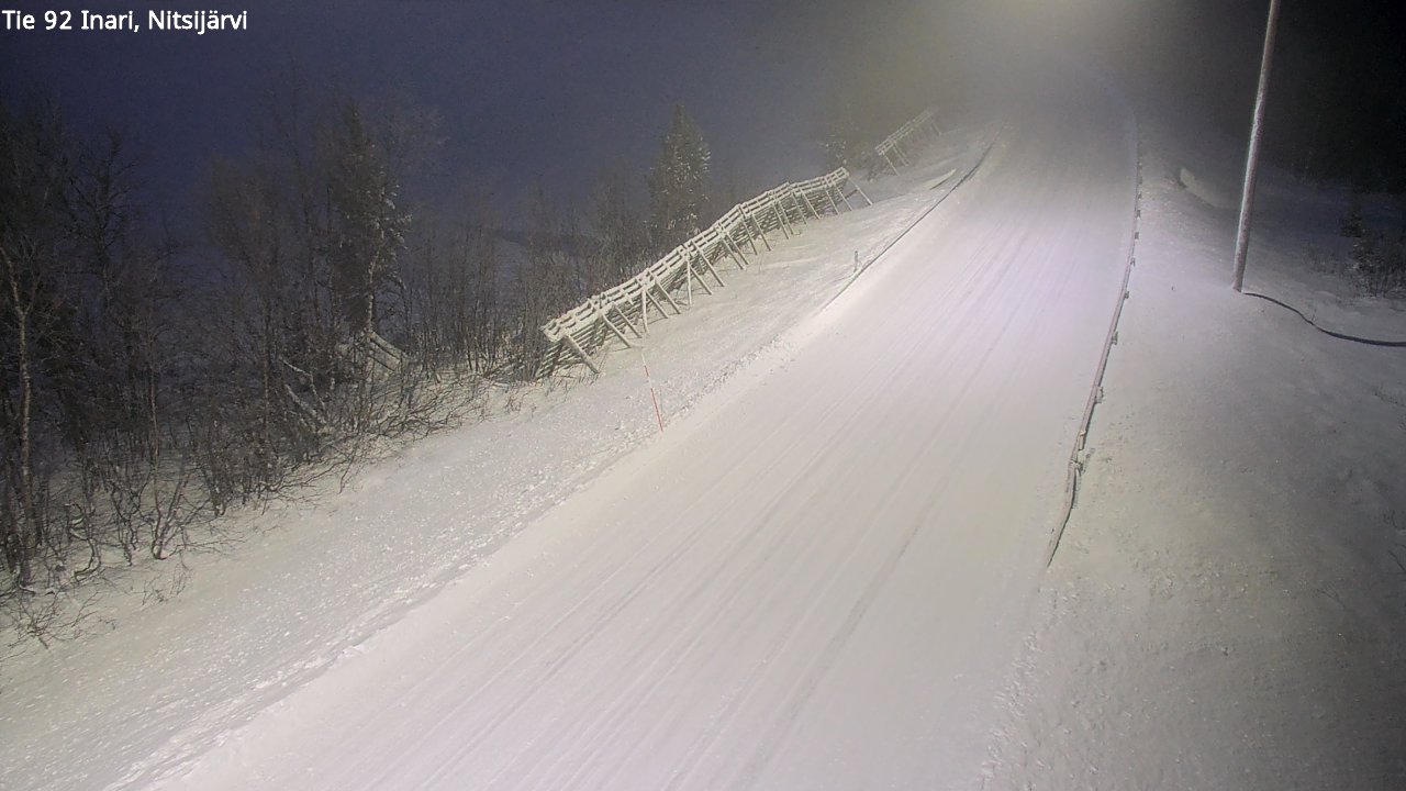 Weather Camera Image Road 92 Inari, Nitsijärvi, Inari, Lappi