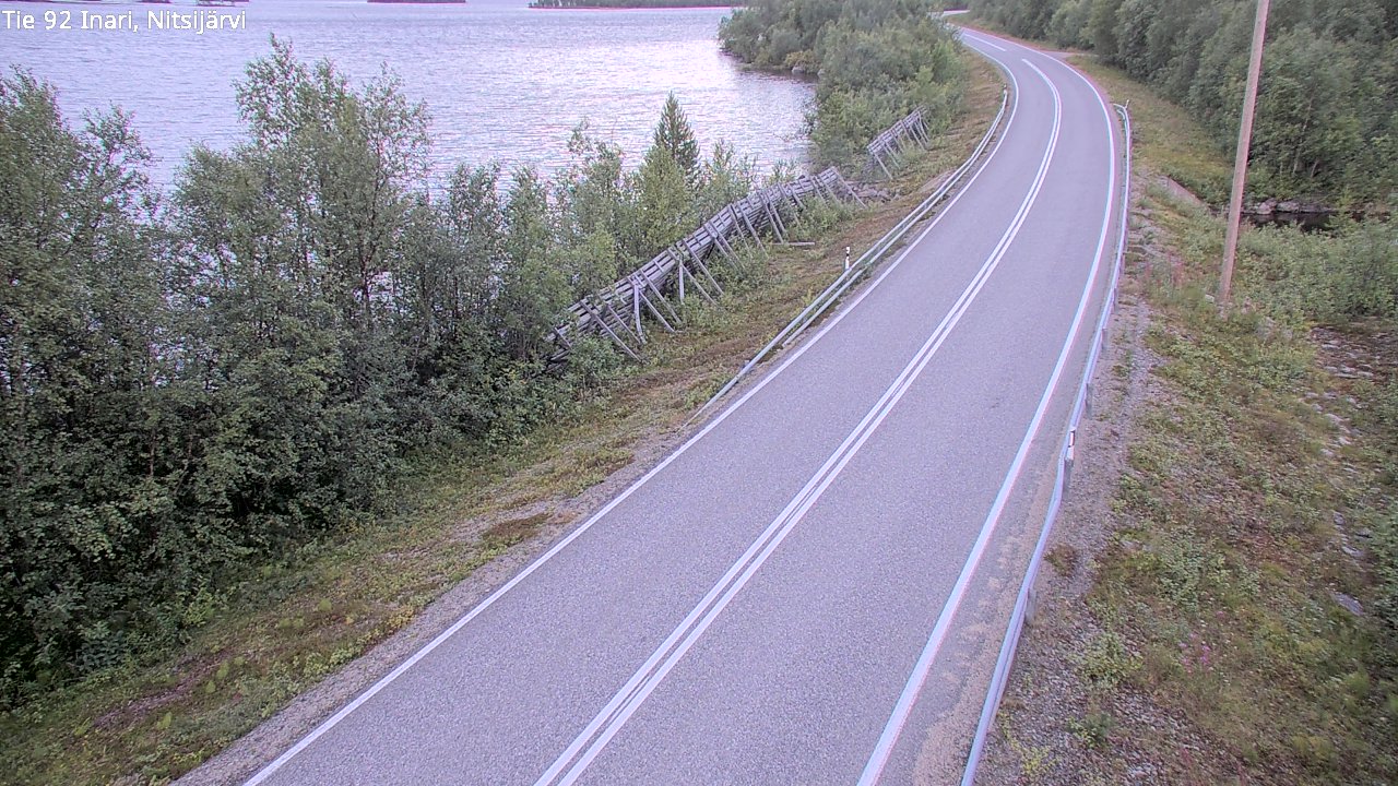 Kelikamerat Kuva Tie 92 Inari, Nitsijärvi, Inari, Lappi