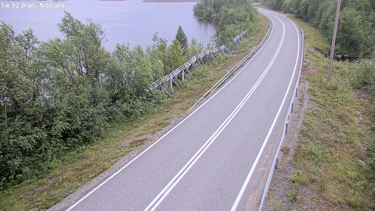 Kelikamerat Kuva Tie 92 Inari, Nitsijärvi, Inari, Lappi