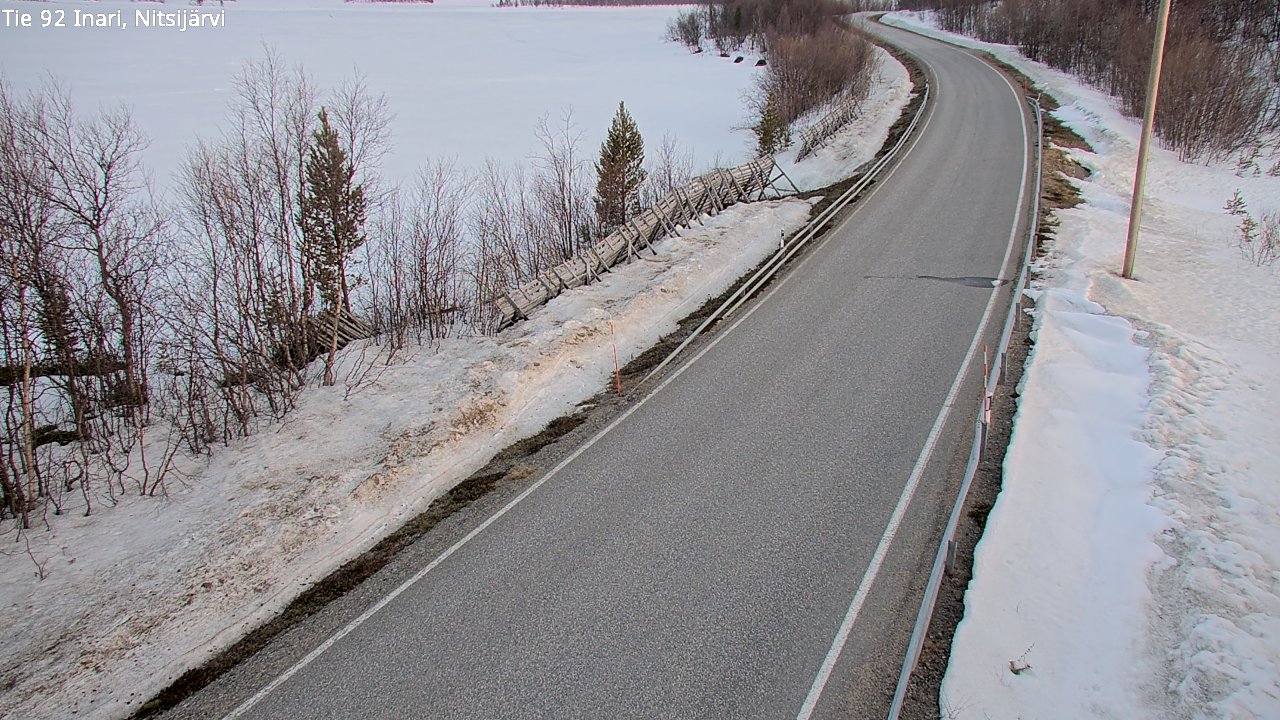 Kelikamerat Kuva Tie 92 Inari, Nitsijärvi, Inari, Lappi