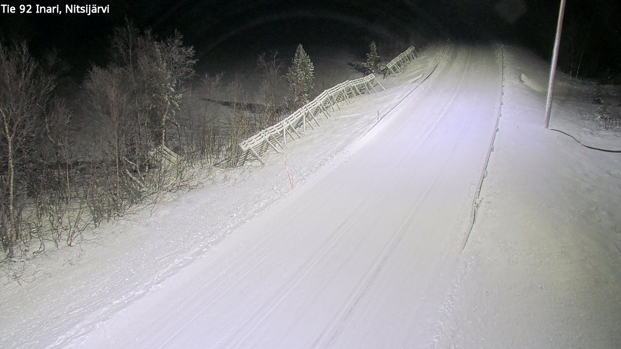 Weather Camera Image Road 92 Inari, Nitsijärvi, Inari, Lappi