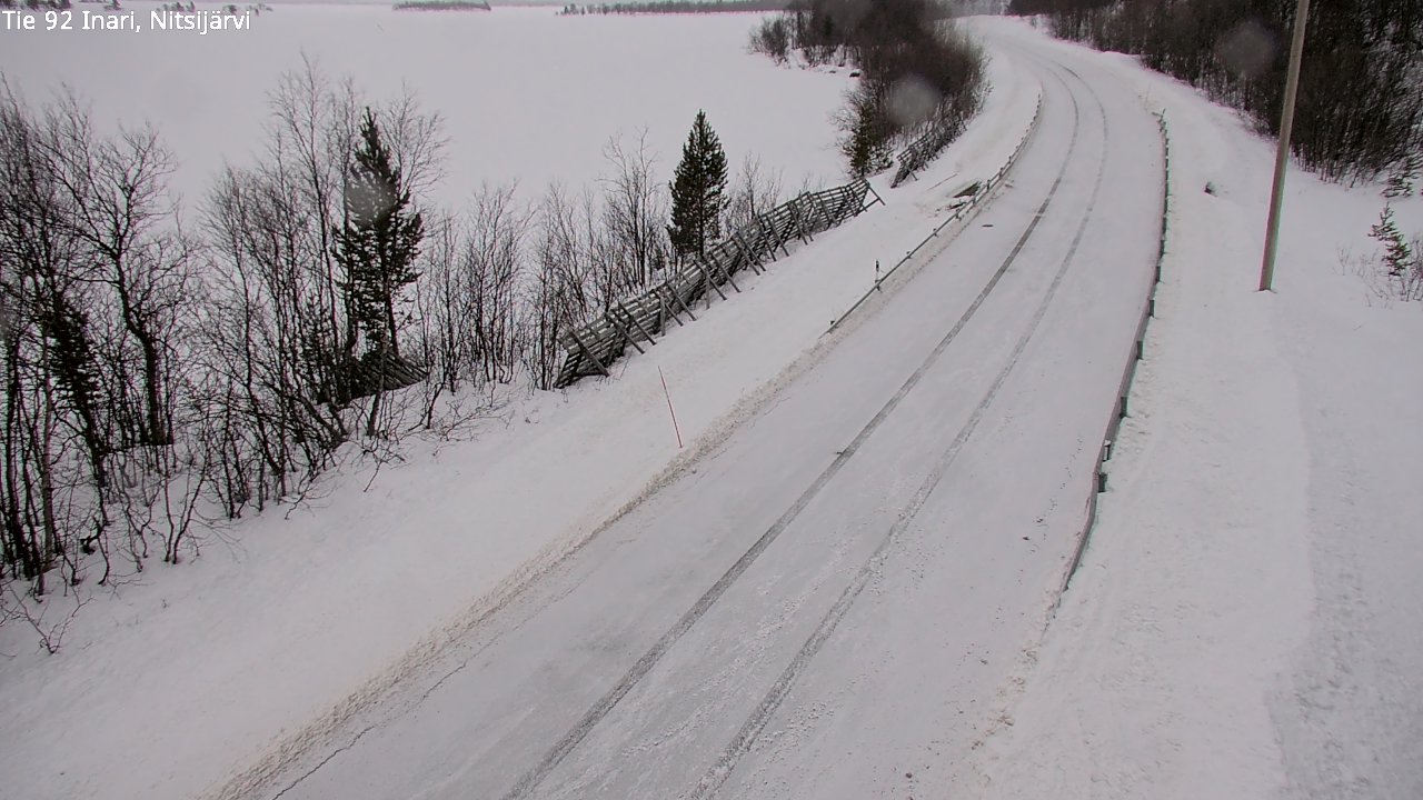 Kelikamerat Kuva Tie 92 Inari, Nitsijärvi, Inari, Lappi