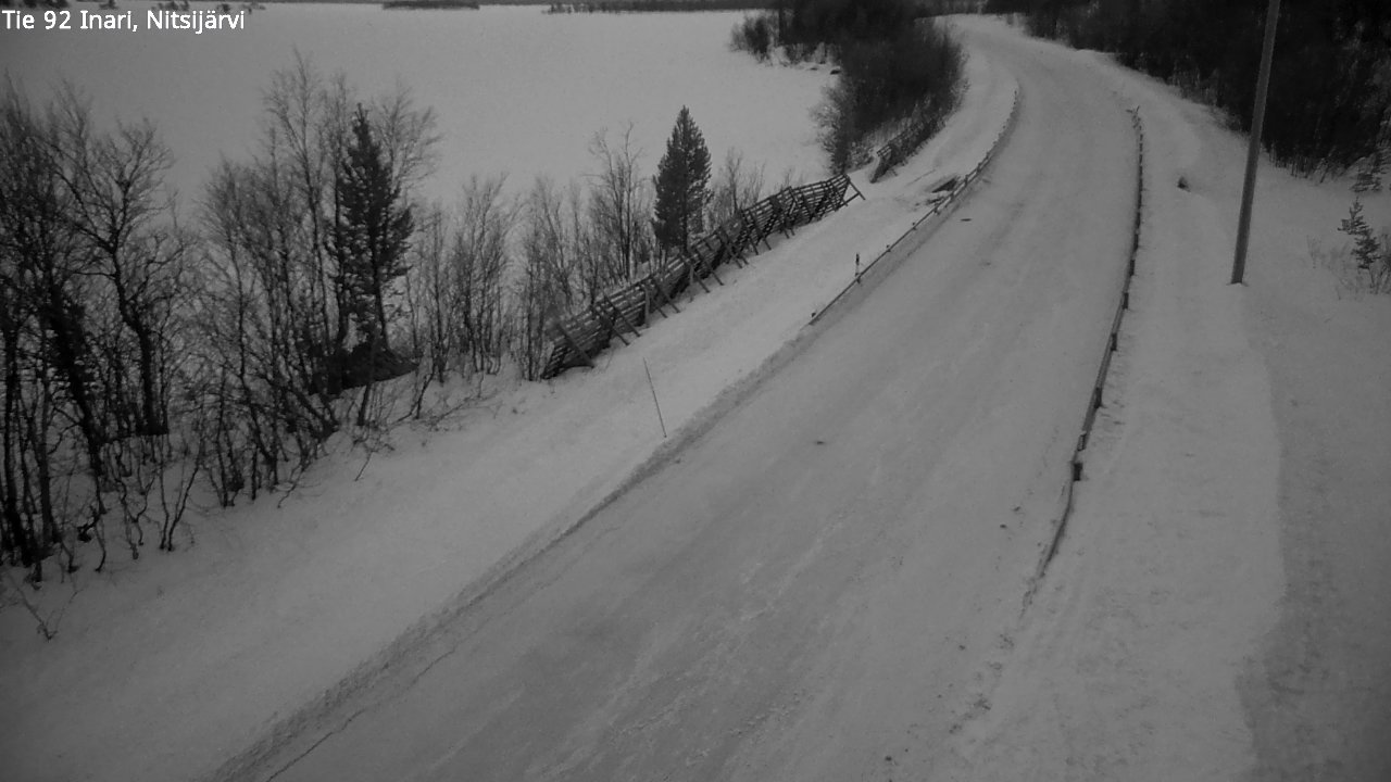 Kelikamerat Kuva Tie 92 Inari, Nitsijärvi, Inari, Lappi