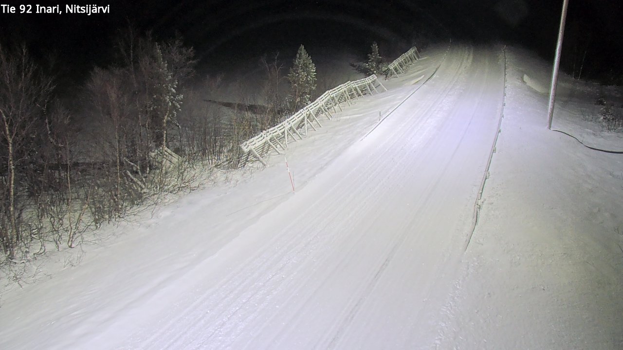 Weather Camera Image Road 92 Inari, Nitsijärvi, Inari, Lappi