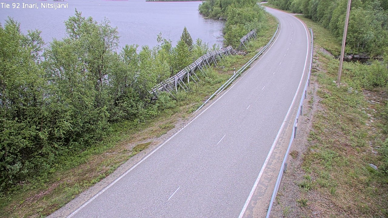 Kelikamerat Kuva Tie 92 Inari, Nitsijärvi, Inari, Lappi