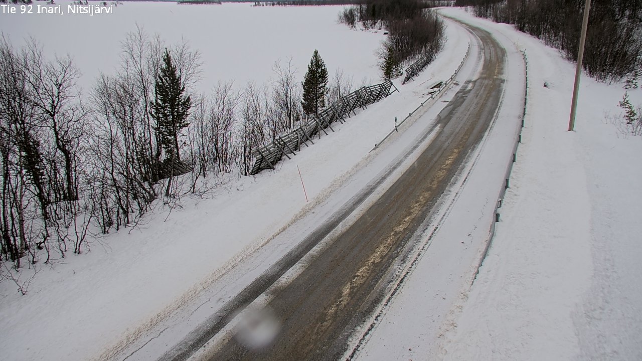 Kelikamerat Kuva Tie 92 Inari, Nitsijärvi, Inari, Lappi