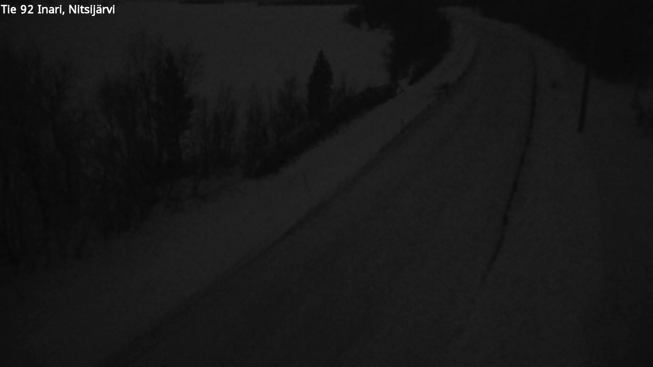 Kelikamerat Kuva Tie 92 Inari, Nitsijärvi, Inari, Lappi