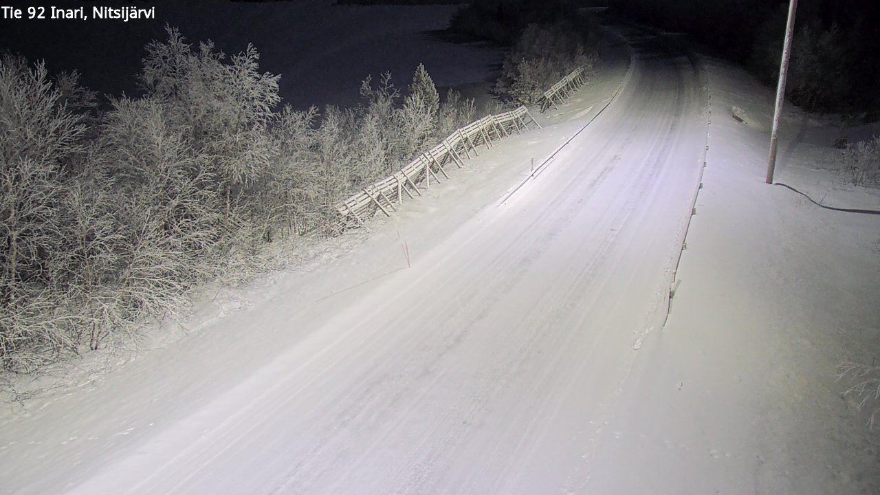 Kelikamerat Kuva Tie 92 Inari, Nitsijärvi, Inari, Lappi