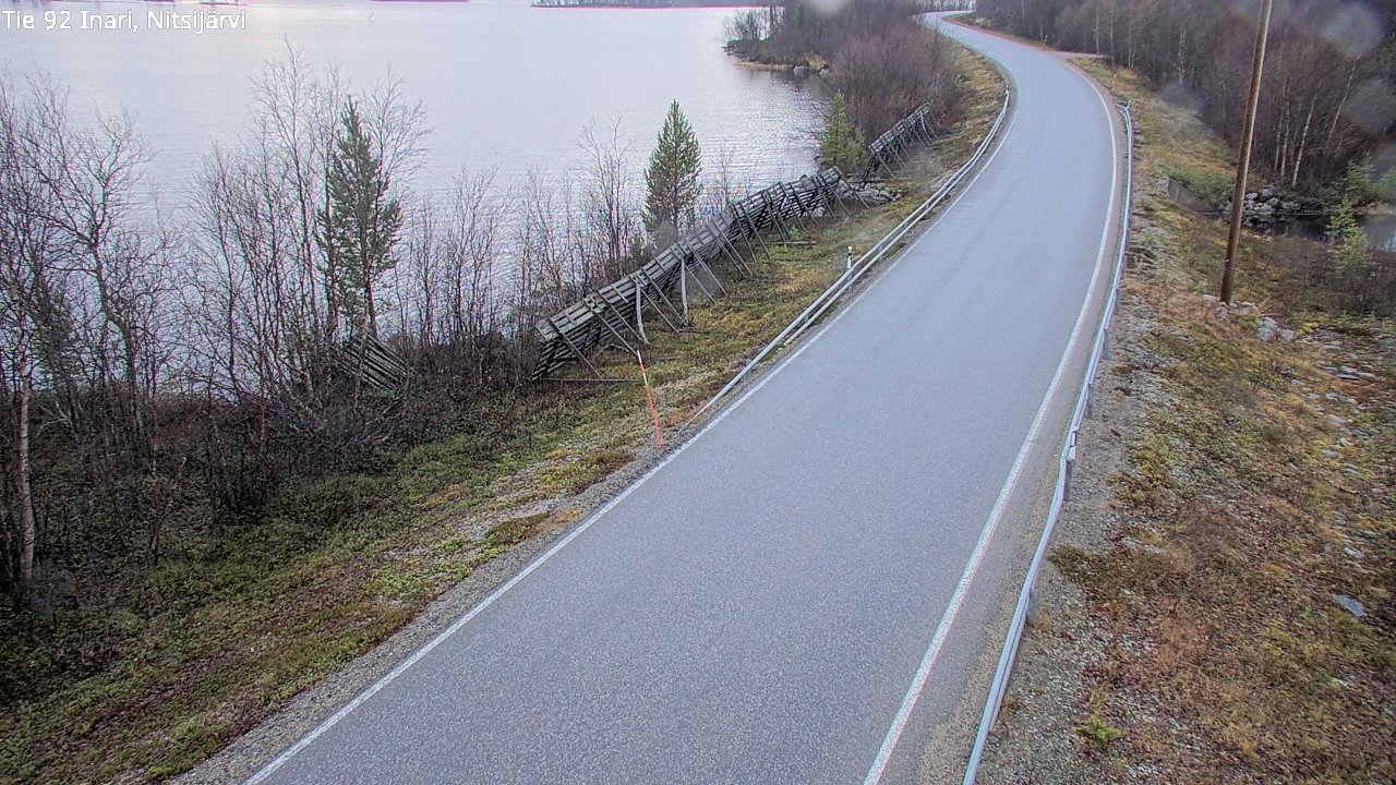 Kelikamerat Kuva Tie 92 Inari, Nitsijärvi, Inari, Lappi