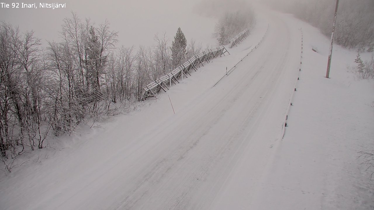 Kelikamerat Kuva Tie 92 Inari, Nitsijärvi, Inari, Lappi