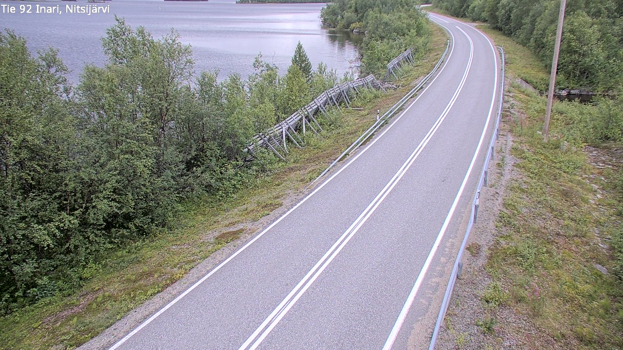 Kelikamerat Kuva Tie 92 Inari, Nitsijärvi, Inari, Lappi