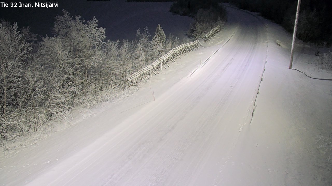 Kelikamerat Kuva Tie 92 Inari, Nitsijärvi, Inari, Lappi