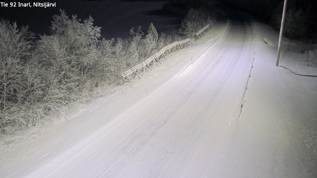 Kelikamerat Kuva Tie 92 Inari, Nitsijärvi, Inari, Lappi