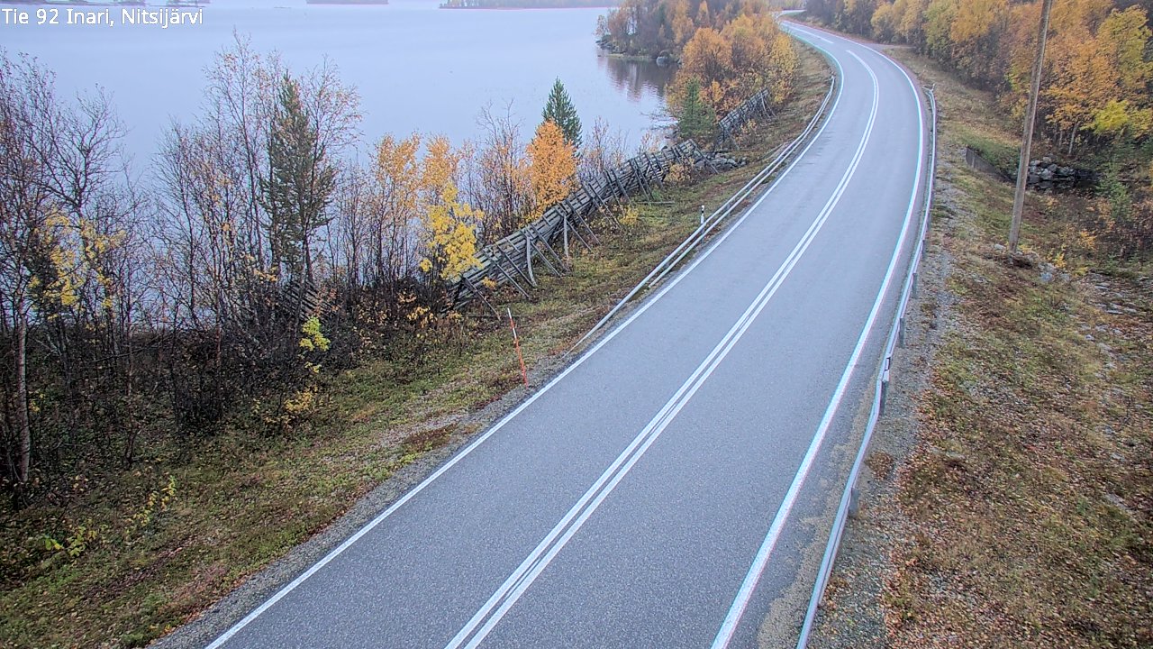 Weather Camera Image Road 92 Inari, Nitsijärvi, Inari, Lappi