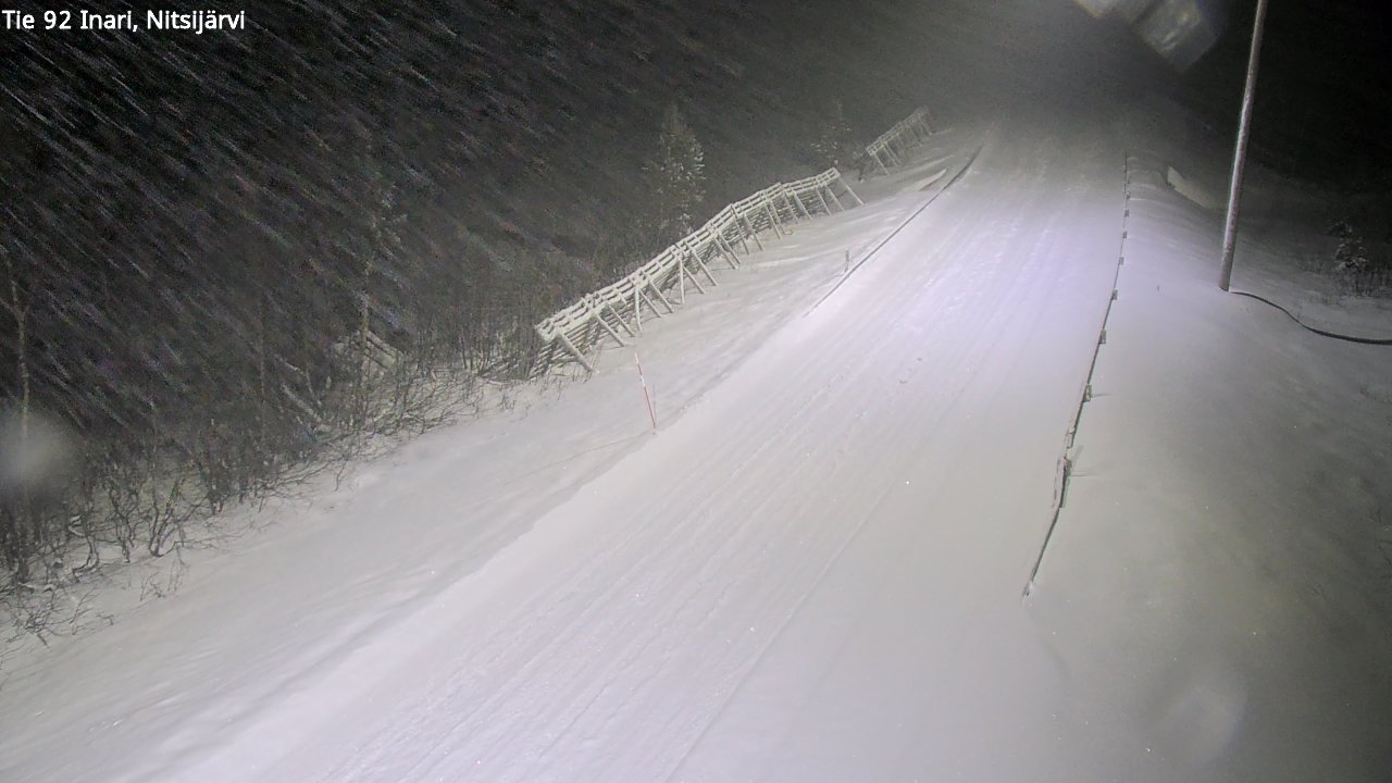 Weather Camera Image Road 92 Inari, Nitsijärvi, Inari, Lappi