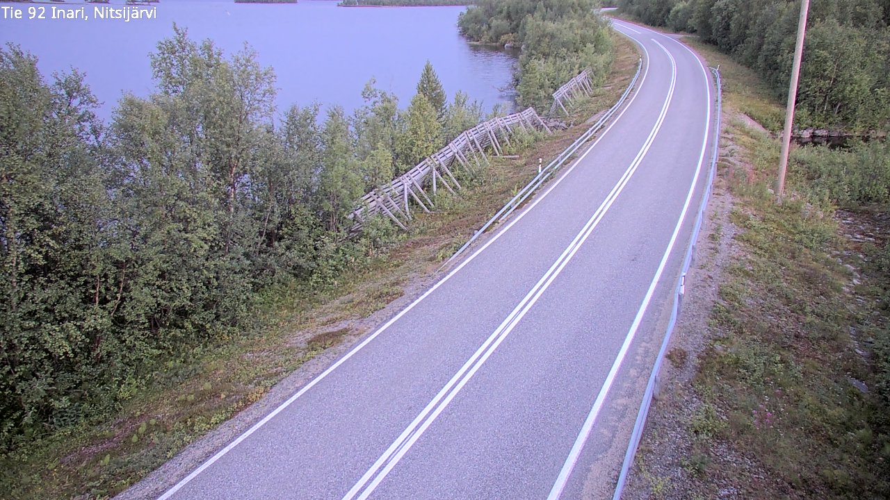 Kelikamerat Kuva Tie 92 Inari, Nitsijärvi, Inari, Lappi
