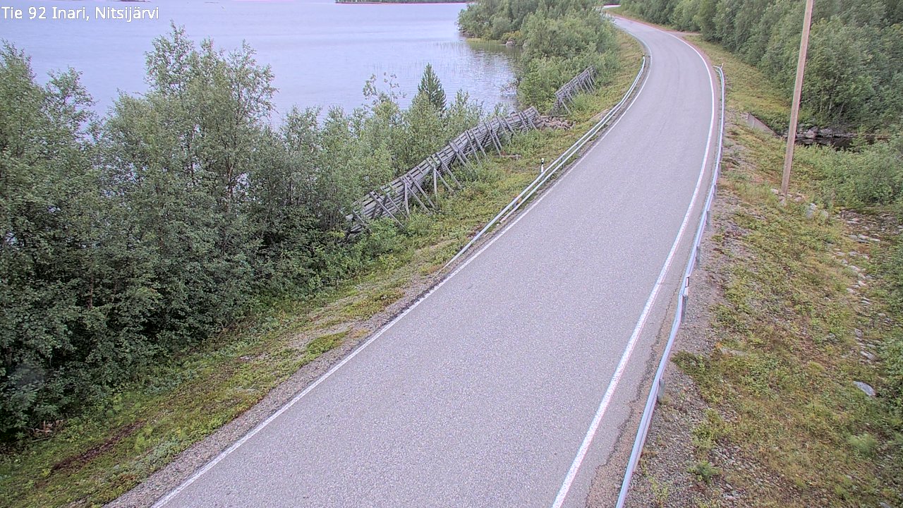 Kelikamerat Kuva Tie 92 Inari, Nitsijärvi, Inari, Lappi