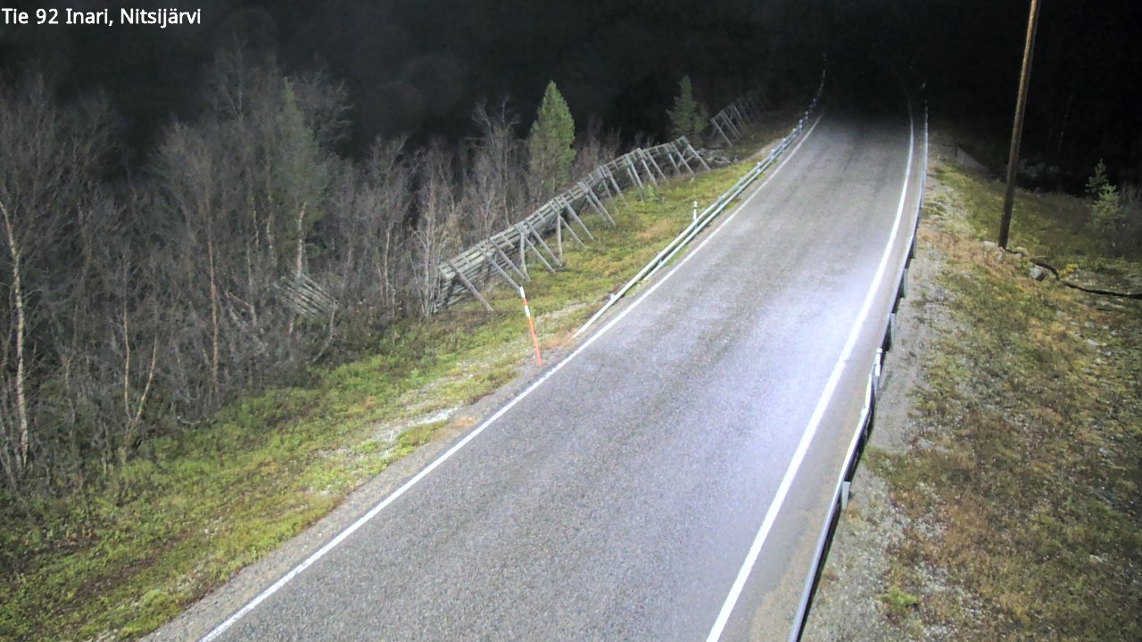 Kelikamerat Kuva Tie 92 Inari, Nitsijärvi, Inari, Lappi