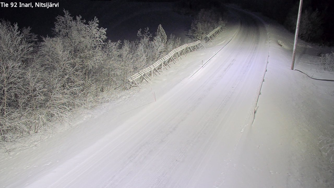 Kelikamerat Kuva Tie 92 Inari, Nitsijärvi, Inari, Lappi