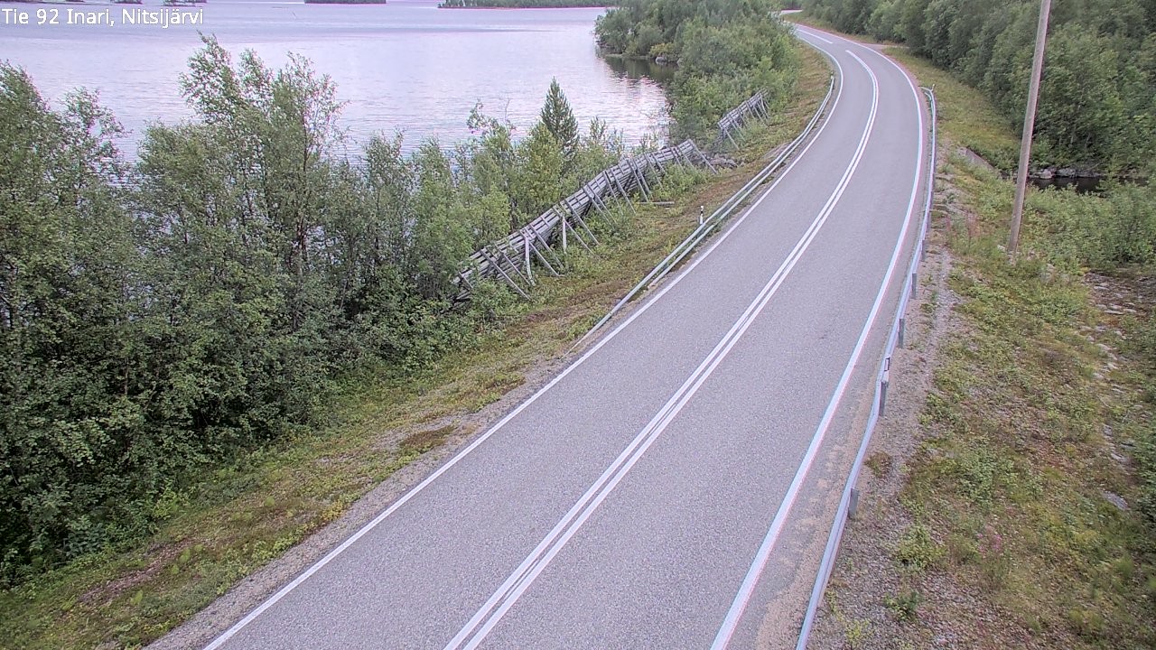 Kelikamerat Kuva Tie 92 Inari, Nitsijärvi, Inari, Lappi