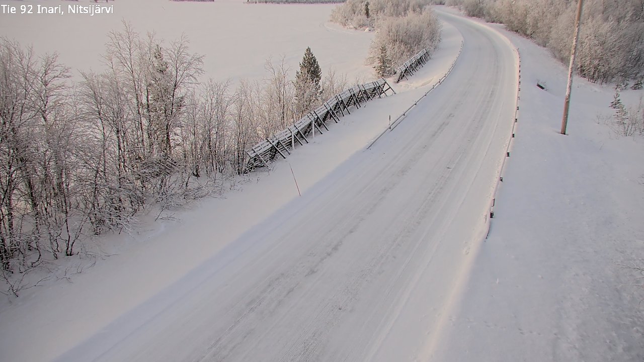 Kelikamerat Kuva Tie 92 Inari, Nitsijärvi, Inari, Lappi
