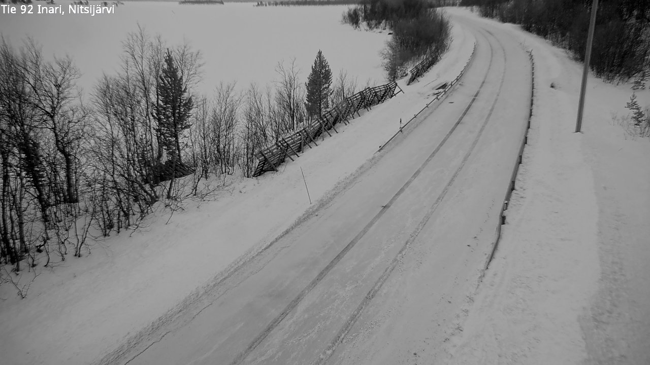 Kelikamerat Kuva Tie 92 Inari, Nitsijärvi, Inari, Lappi