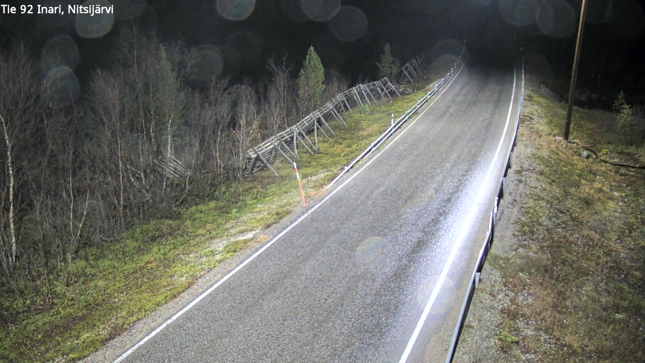 Kelikamerat Kuva Tie 92 Inari, Nitsijärvi, Inari, Lappi