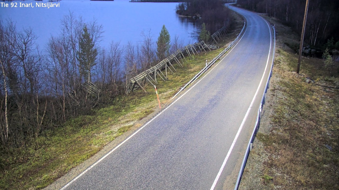 Kelikamerat Kuva Tie 92 Inari, Nitsijärvi, Inari, Lappi