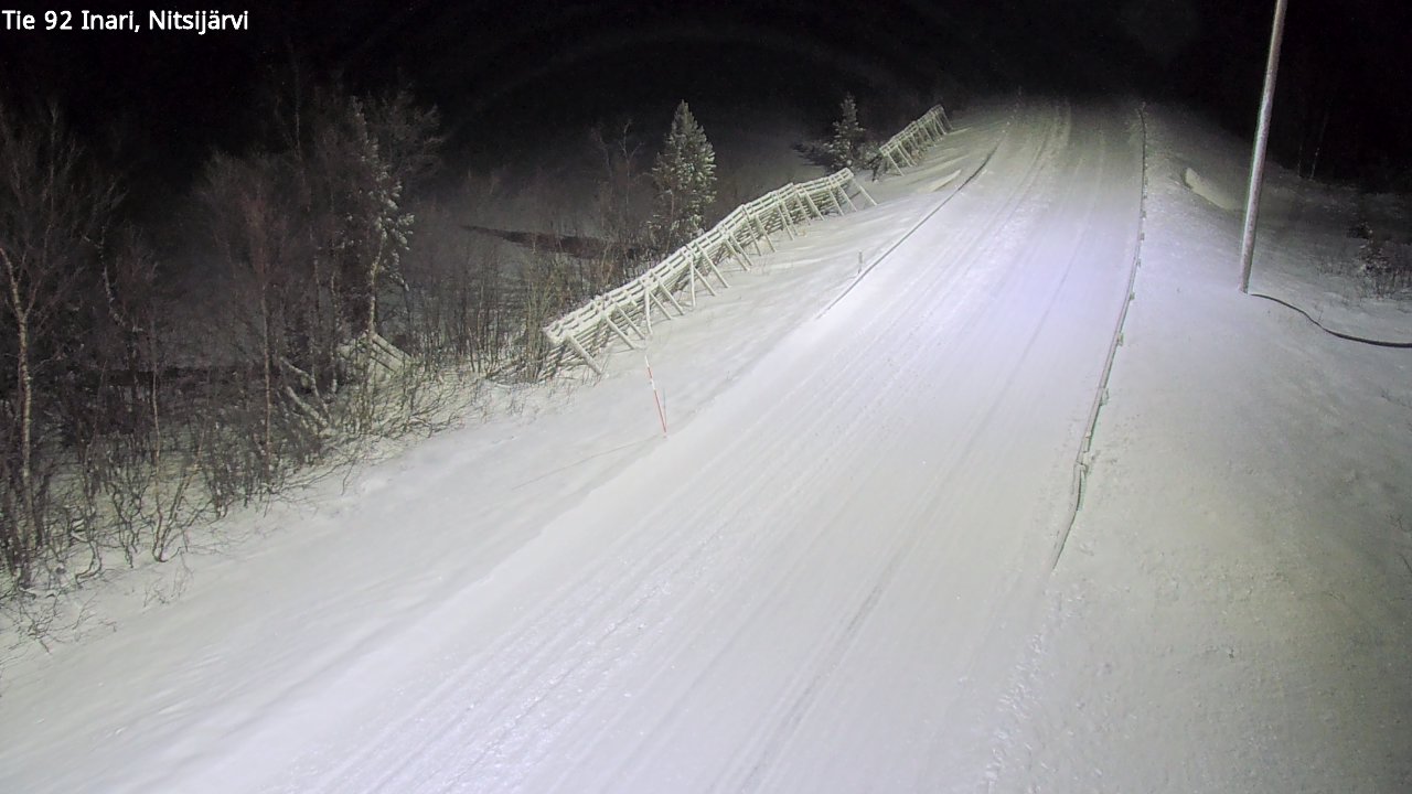 Weather Camera Image Road 92 Inari, Nitsijärvi, Inari, Lappi