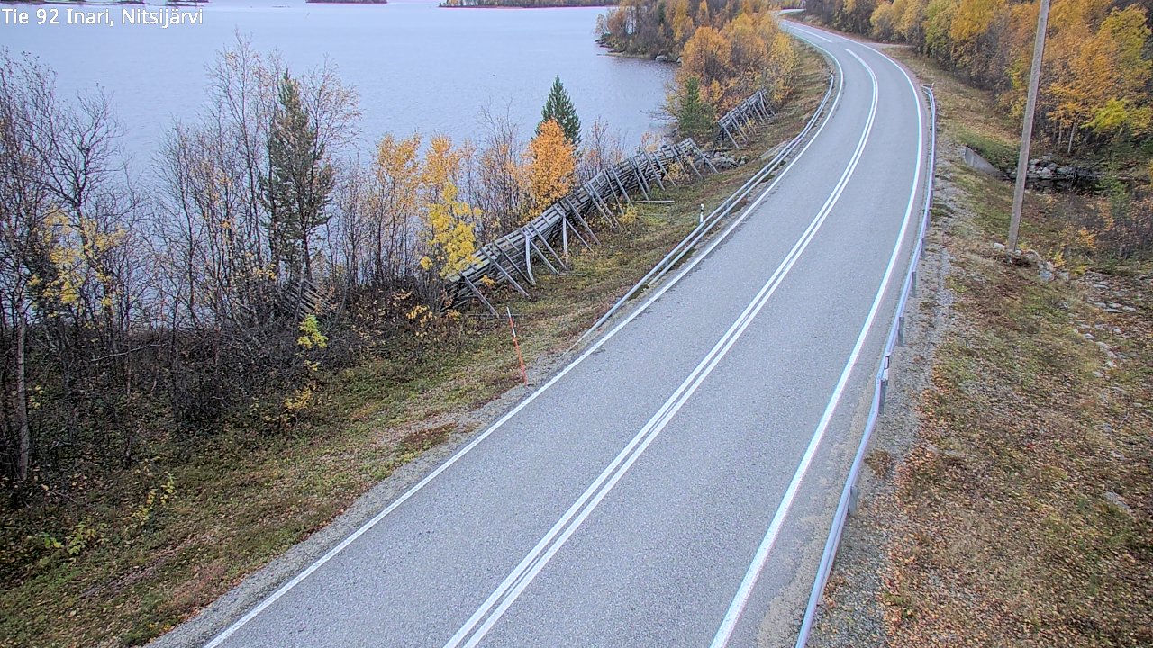 Kelikamerat Kuva Tie 92 Inari, Nitsijärvi, Inari, Lappi