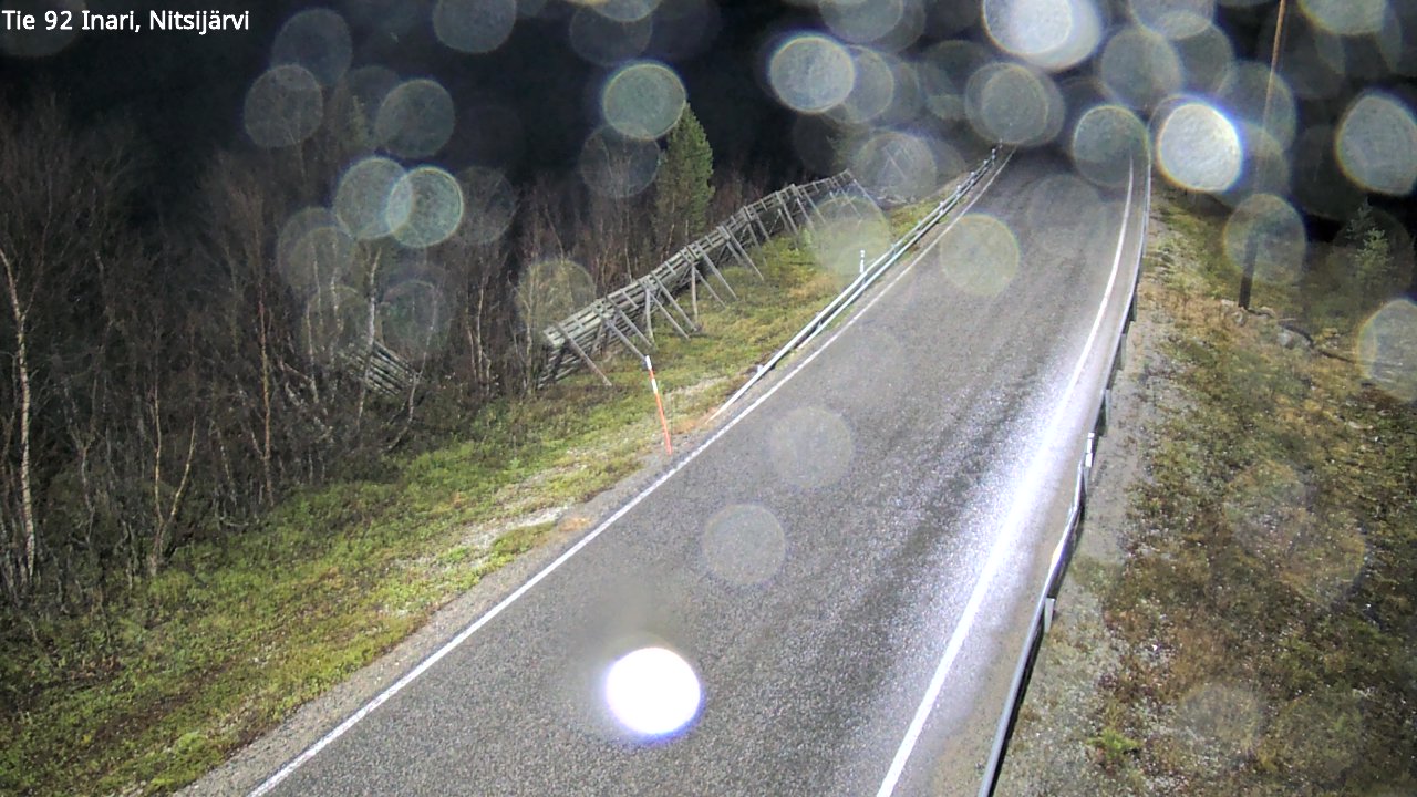 Kelikamerat Kuva Tie 92 Inari, Nitsijärvi, Inari, Lappi