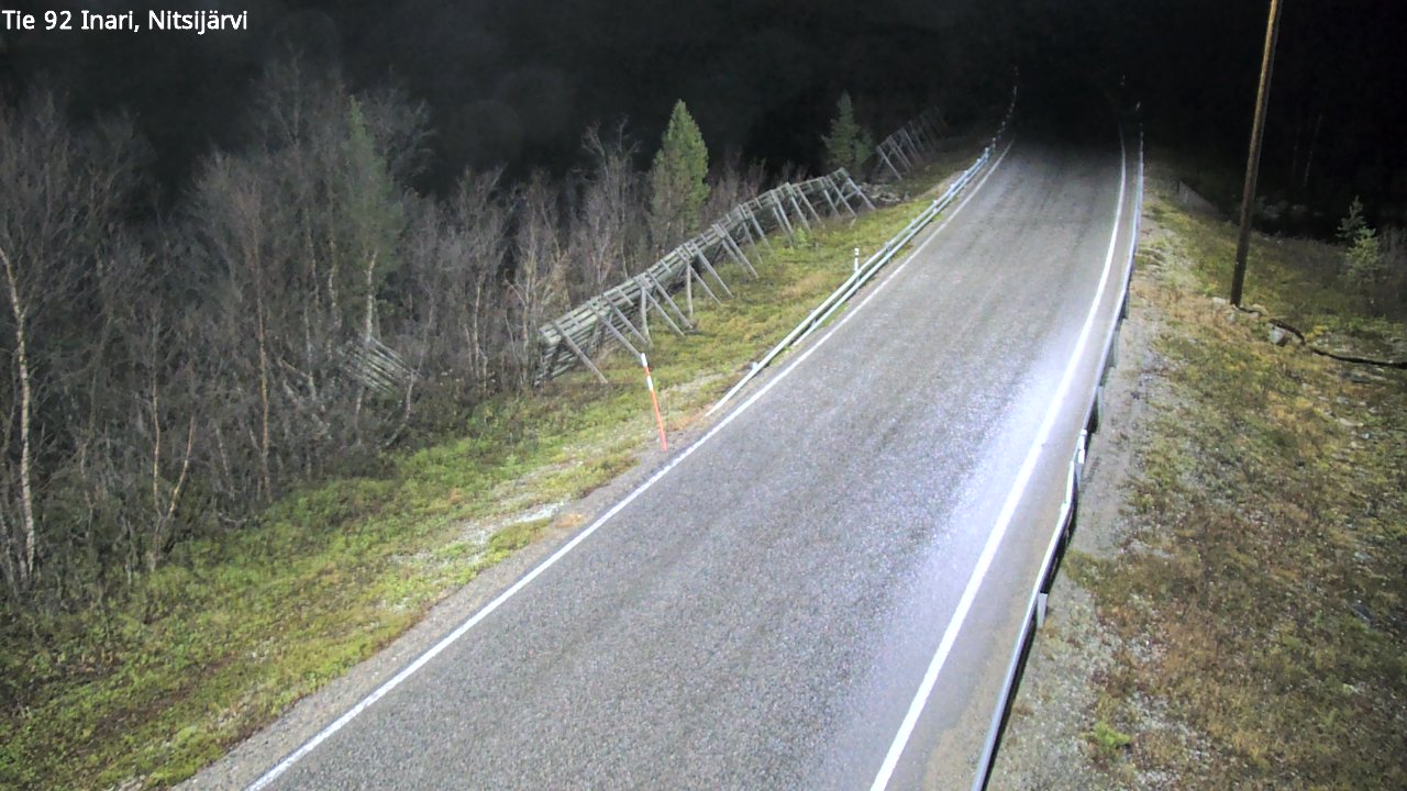 Kelikamerat Kuva Tie 92 Inari, Nitsijärvi, Inari, Lappi