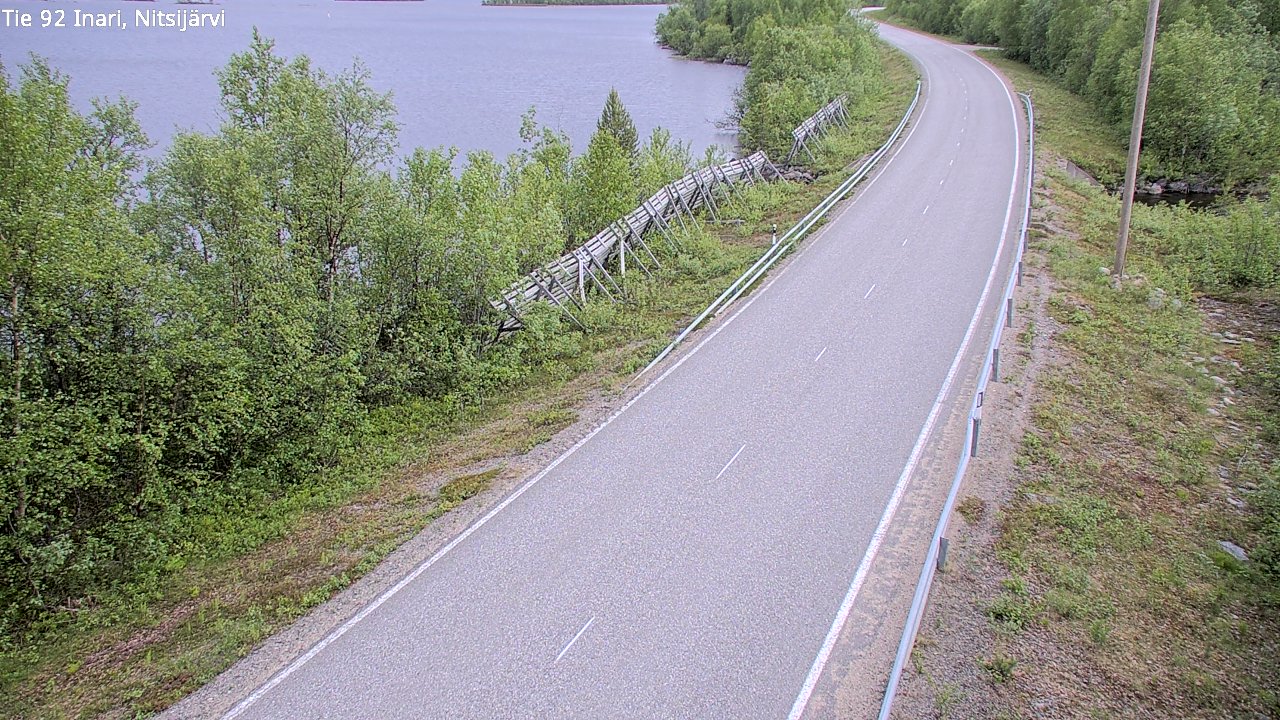Kelikamerat Kuva Tie 92 Inari, Nitsijärvi, Inari, Lappi
