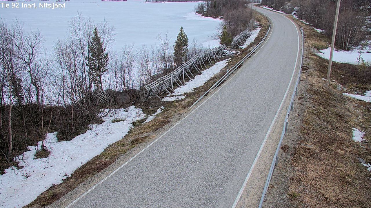 Kelikamerat Kuva Tie 92 Inari, Nitsijärvi, Inari, Lappi