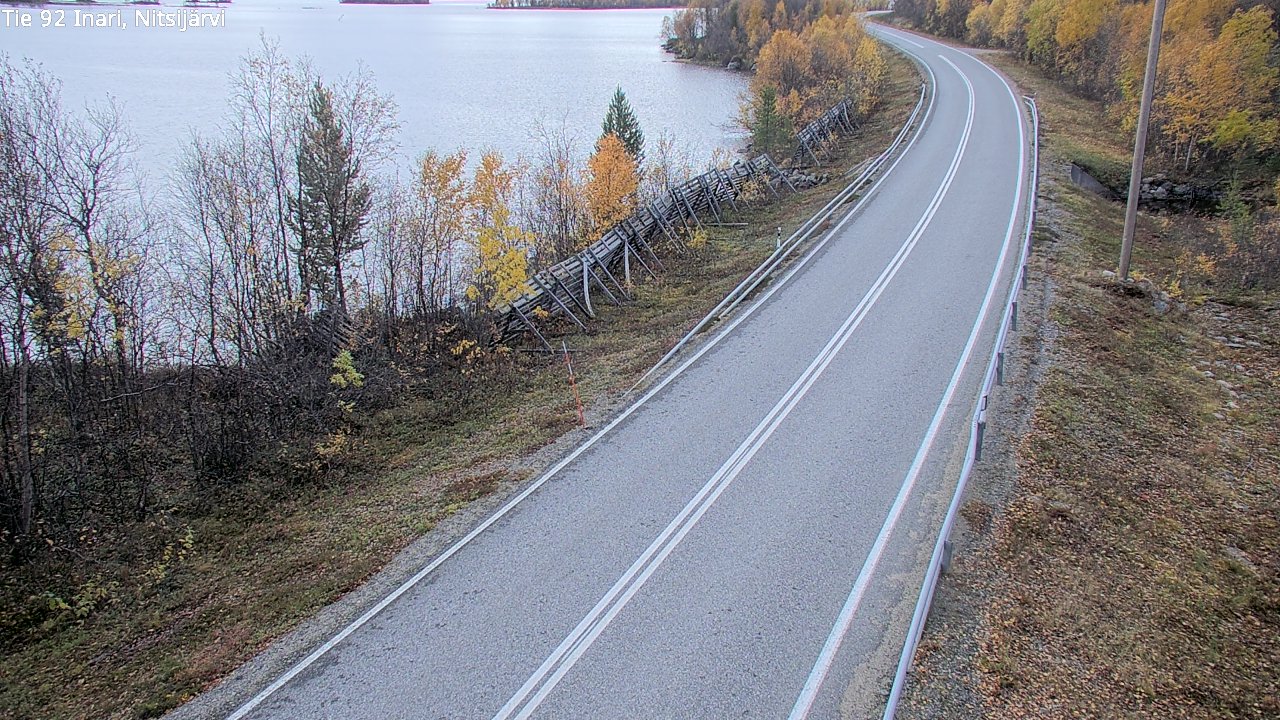 Kelikamerat Kuva Tie 92 Inari, Nitsijärvi, Inari, Lappi