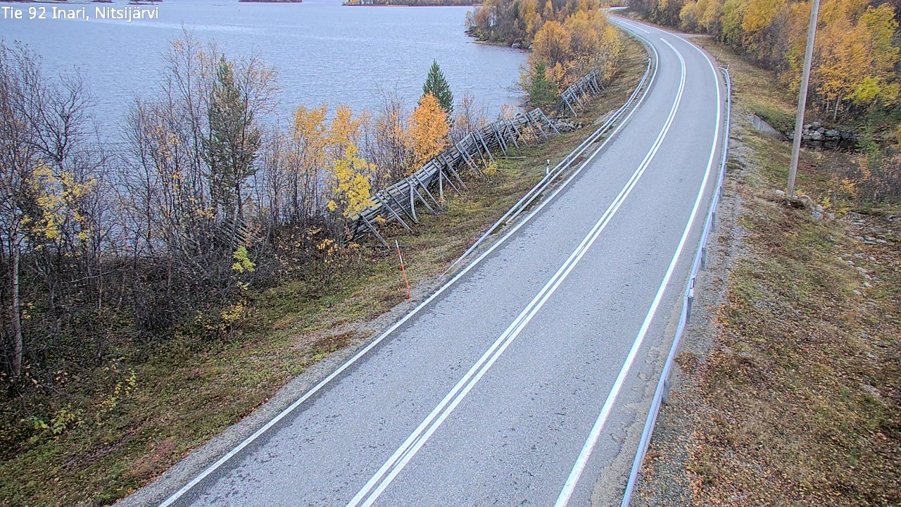 Kelikamerat Kuva Tie 92 Inari, Nitsijärvi, Inari, Lappi