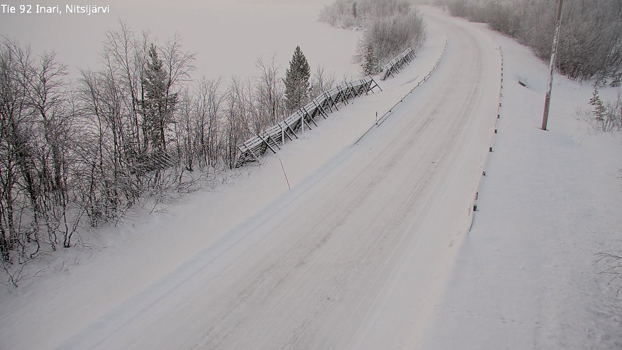 Kelikamerat Kuva Tie 92 Inari, Nitsijärvi, Inari, Lappi