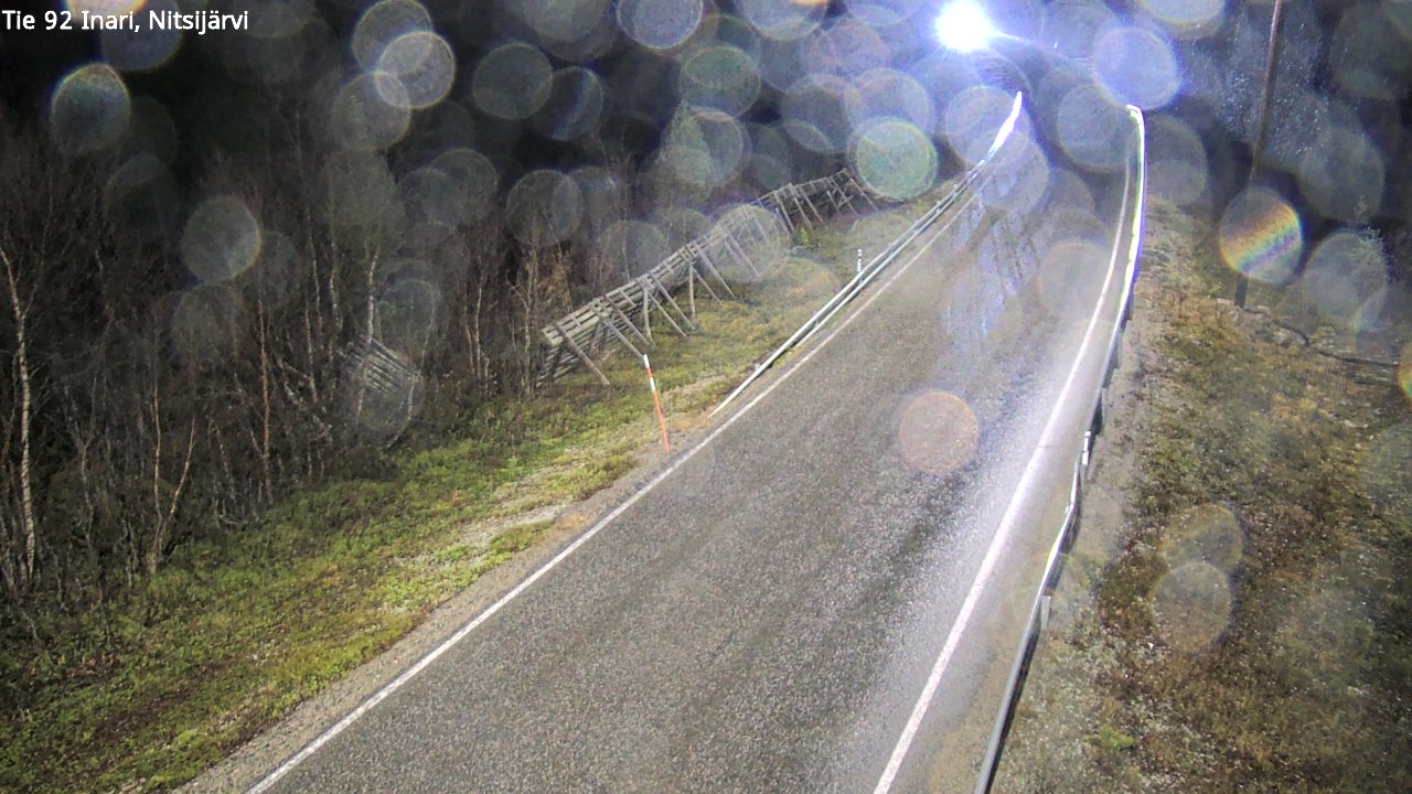 Kelikamerat Kuva Tie 92 Inari, Nitsijärvi, Inari, Lappi