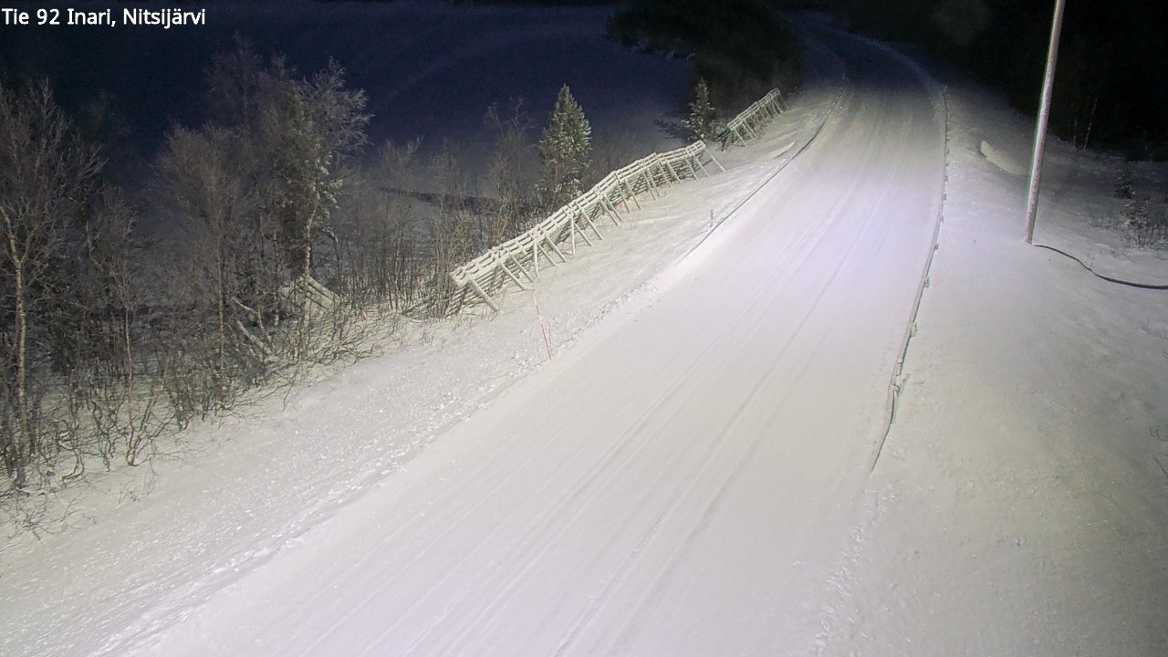 Weather Camera Image Road 92 Inari, Nitsijärvi, Inari, Lappi